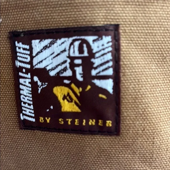 Steiner Thermal-Tuff Vintage Brown Workwear Chore Barn Coat Jacket and Overalls - Picture 1 of 9